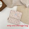 Polyester Floral Wallet With Multiuse Storage For Daily Travel And Makeup Organization