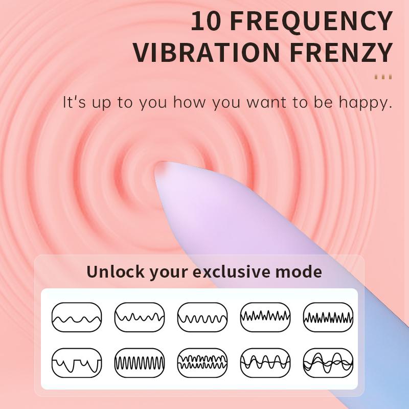 USB Rechargeable Gradient Vibrating Egg, 10-frequency Female Masturbation Device, Orgasm Vibrating Massager, Sex Toy.