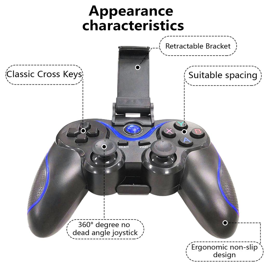 Gamepad Bluetooth ZASCHMOY Estensibile Per Smartphone – Compatibile IOS/Android, Bluetooth 5.0, Design Ergonomico - 5