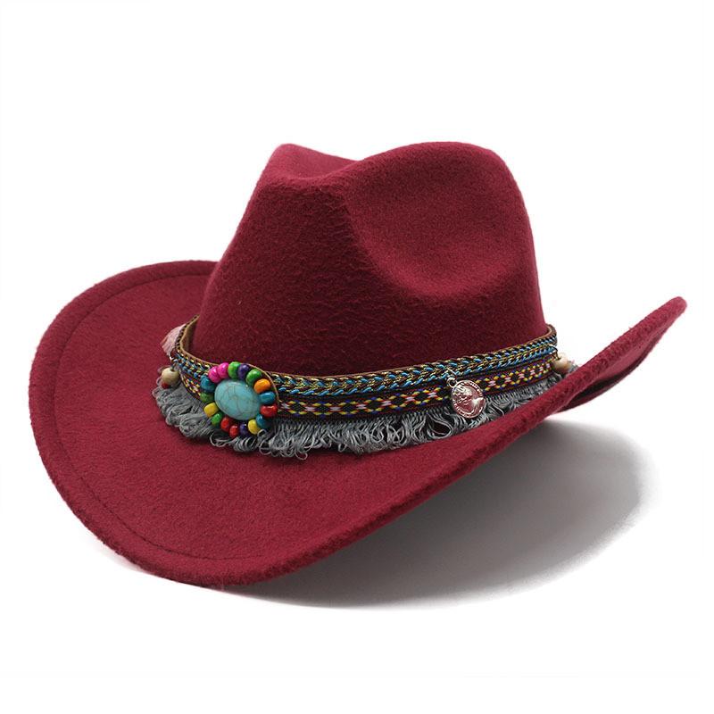 Western Cowboy Hat With Sun Protection For Men Women Bohemian Style