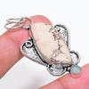Natural Maligano Jasper Gemstone 925 Sterling Silver Jewelry Pendant 2.29" AP-14065