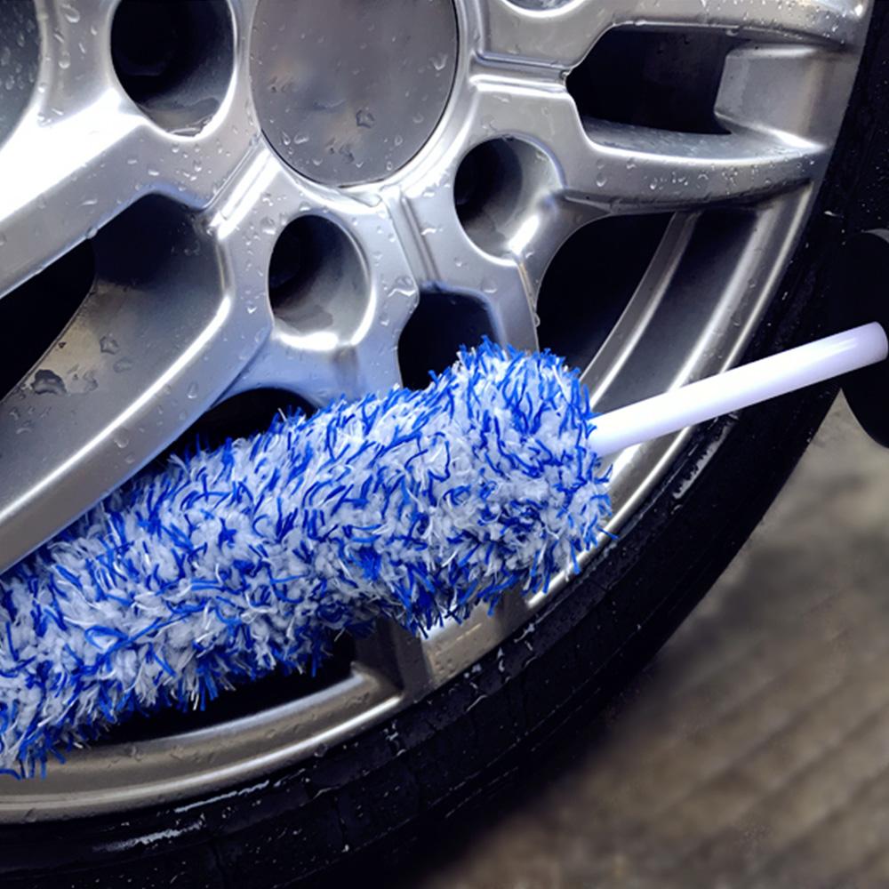 Kartáč na kola z mikrovlákna, protiskluzový, ultra měkký, kartáč na čištění ráfků pneumatik, autoservis, mycí nástroj, příslušenství pro automobily