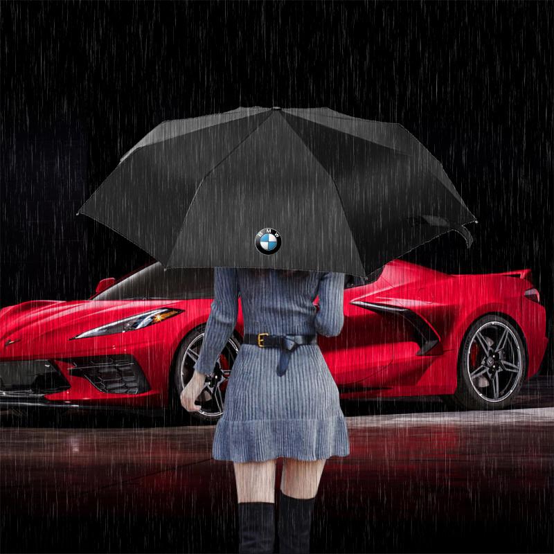 Windproof Rain Fully Automatic Compact 3 Folding Umbrella Car Accessories For BMW M5 E90 E91 E92 X1 X2 X3 X4 F07 F10 F15 F16 Z4