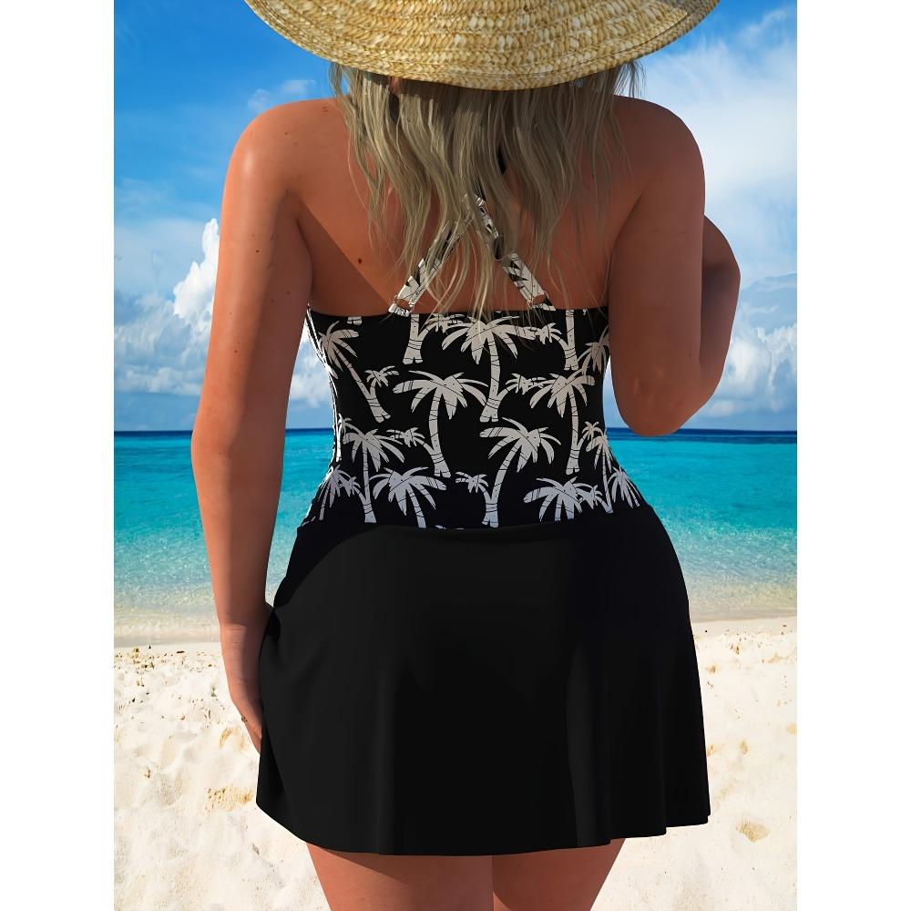 Large Size Swimsuit Women's European and American Meat Cover and Thin One-piece Swimsuit