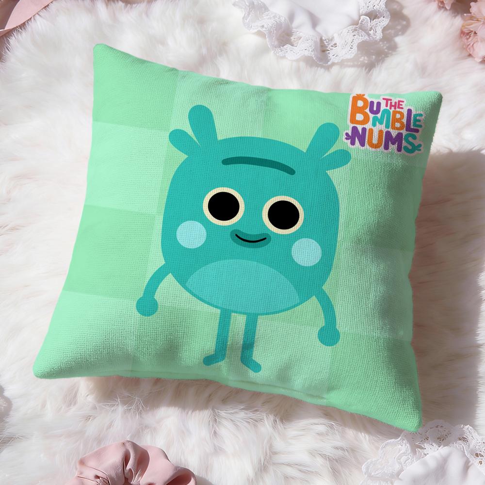 

t-The Bumble Nums Cushion Cover Premium Comfort Reversible Pillow Cove -Two in One Design for Any Room & Car Interior 20x20Inch