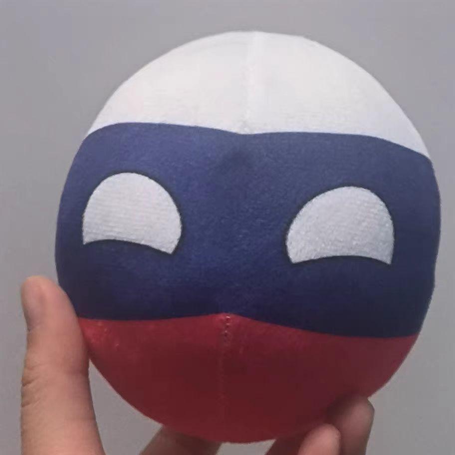 10cm Poľsko guľa plyšový vankúš Bangladéš Írsko Anglicko Škótsko Portoriko Srbsko Wales Nepál Countryball Hračka Darček