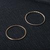 2 Stück/Set Metallplattierter Ring Temperament Einfacher Gelenkring Damen Brautsets Ring Feiner Schwanzring