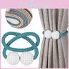 Chic Magnetic Curtain Tiebacks Featuring Braided Ball Buckle For Home Dcor