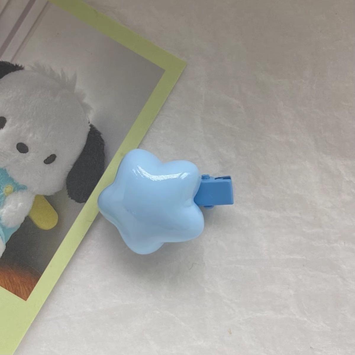 

Small Clips Sweet Cute Bangs Side Clips New Colorful Fat Stars Headwear Girls Kids Women Hair Accessories