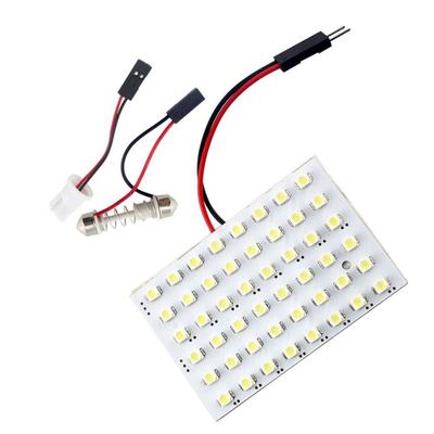 Car  Led  Roof  Light 1210 48 SMD T10 Light Adapter Double-tip Plug Indoor Light Reading Light