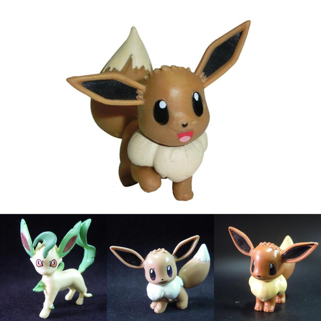 Premium Quality Pokemon Go Eevee Evolution Family Action Figure Toys Collection 4-5cm