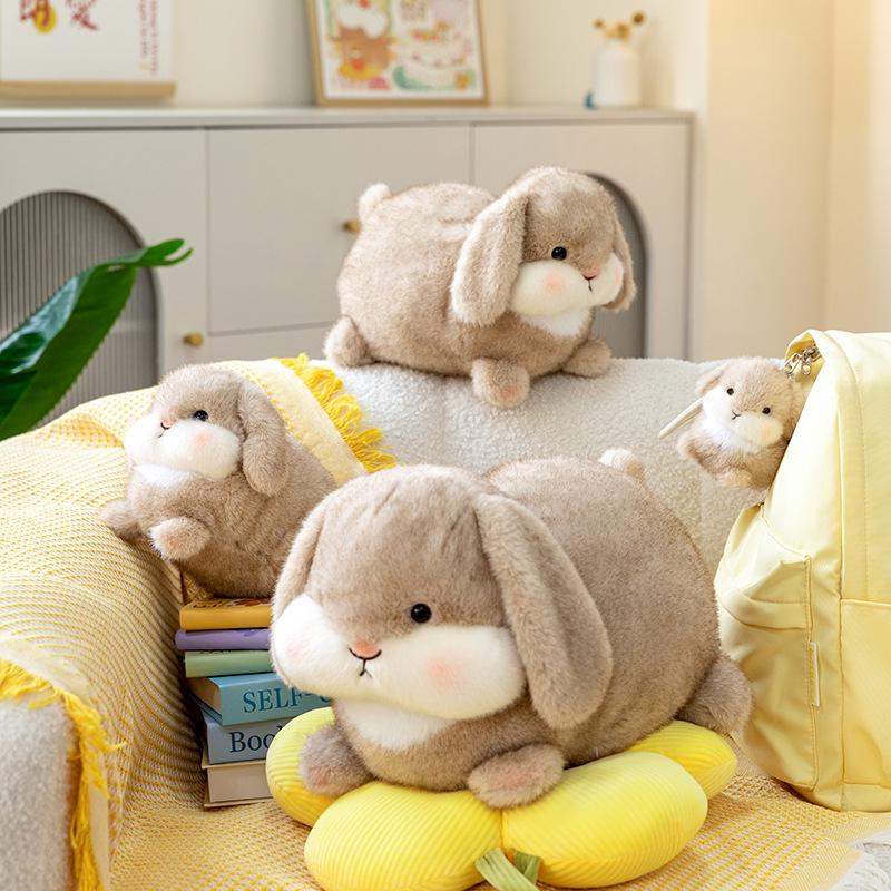 Adorable Long-Eared Dundun Rabbit Plush Toy - Chubby, Healing Doll for Kids