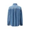 Giovanni Valentino Women's Loose Fit Denim Shirt Jacket