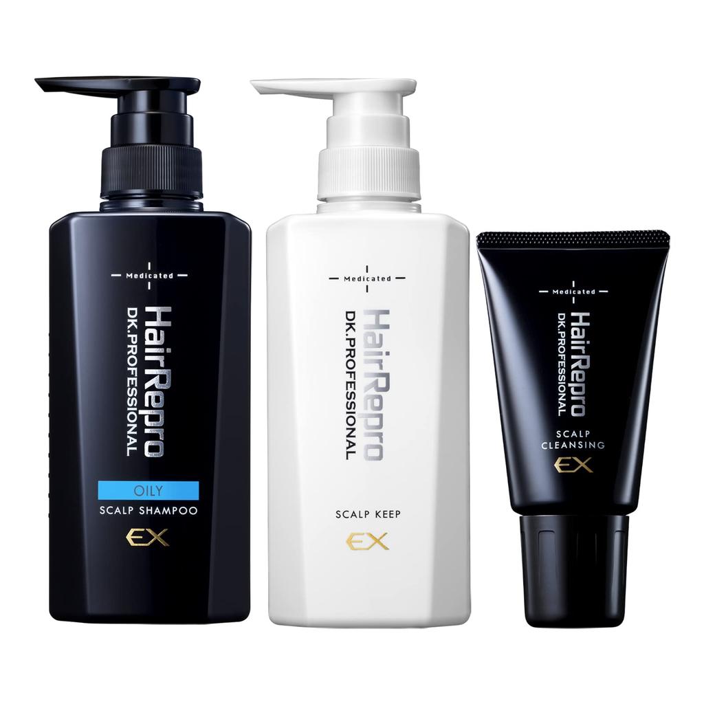 Aderans Hair Repro Medicated Scalp Shampoo EX Made in for Oily Amino Acid Cleans Scalp Relieves Dandruff and Strengthens and Increases Body and