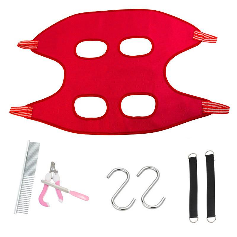 Pet Grooming Anti-Jump Hammock for Nail Trimming and Cleaning
