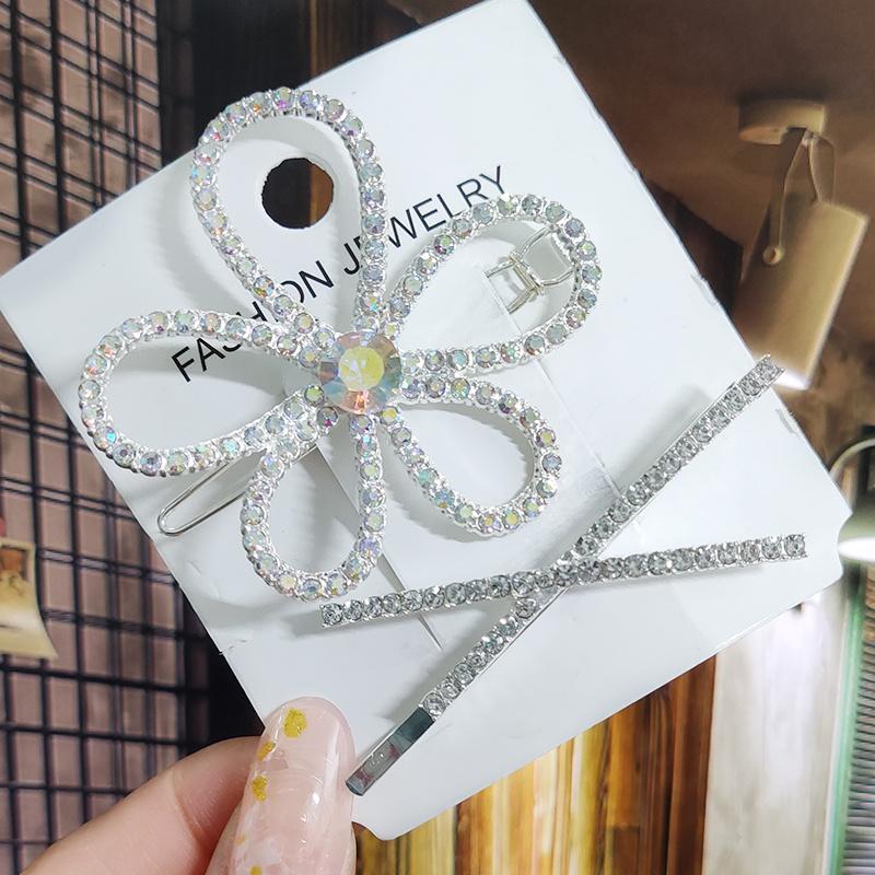 Kristall für Frauen Koreanische Neue Haarnadeln Mädchen Geometrische Perlen Haarspangen Mode Haarklammer Seitenclip Haaraccessoires