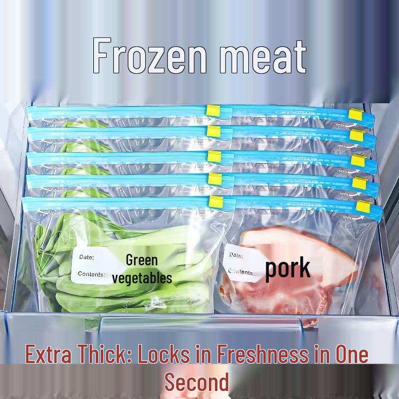 Home Food-Grade Zippered Storage Bags for Grains & Cereals