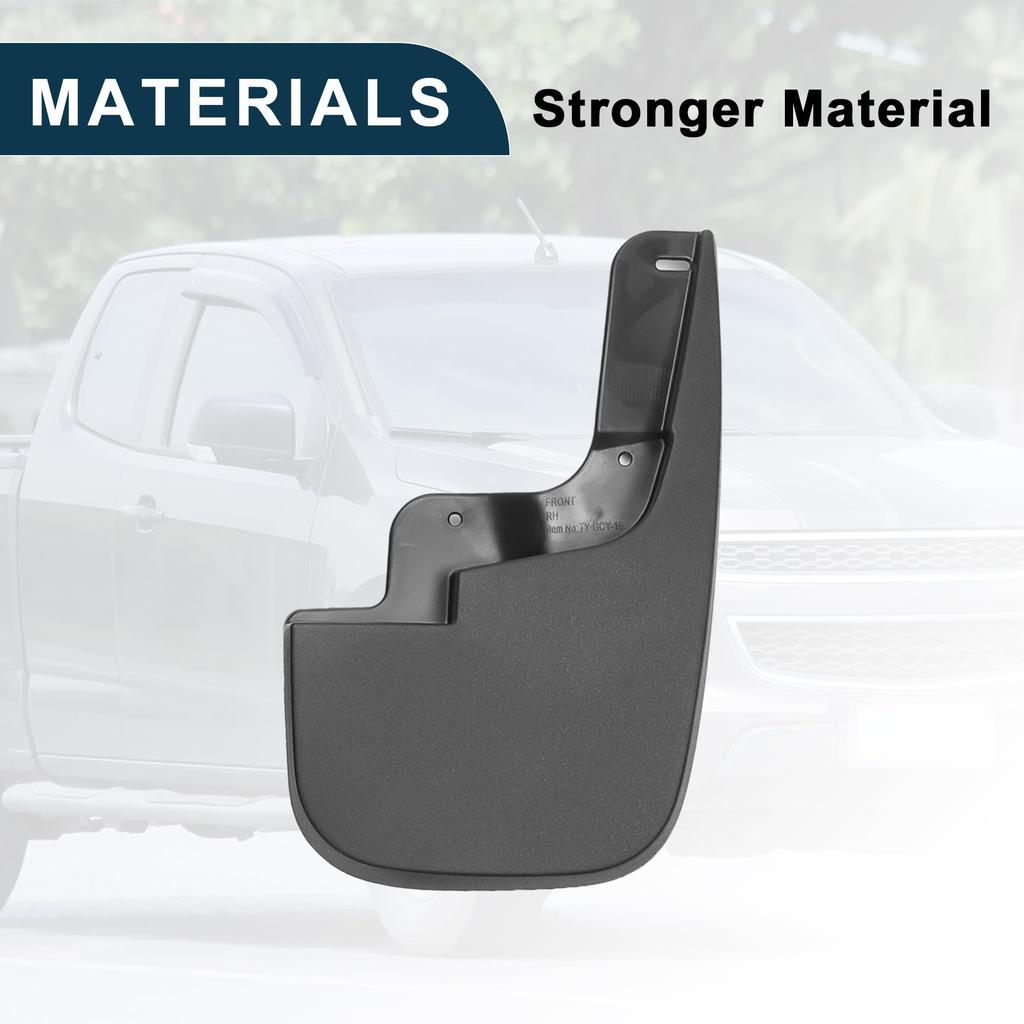 TUCKBOLD Mud Flap Splash Guards Durable for GMC Canyon Front Rear Side Mud Flap Mount Accessories 1 Set 2015-2019 &