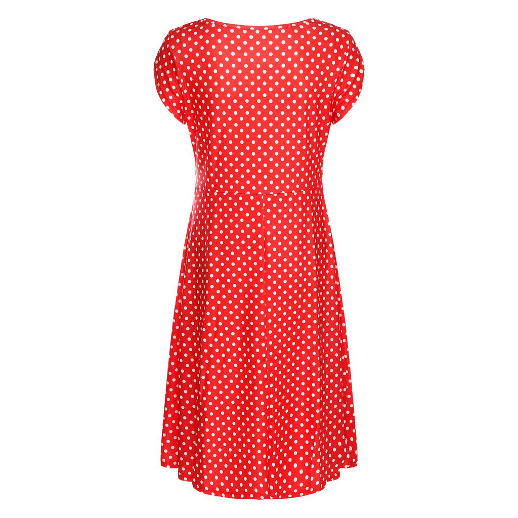 Women's Pregnant Baby Maternity Joint Polka Dot Printing Outwear Dress