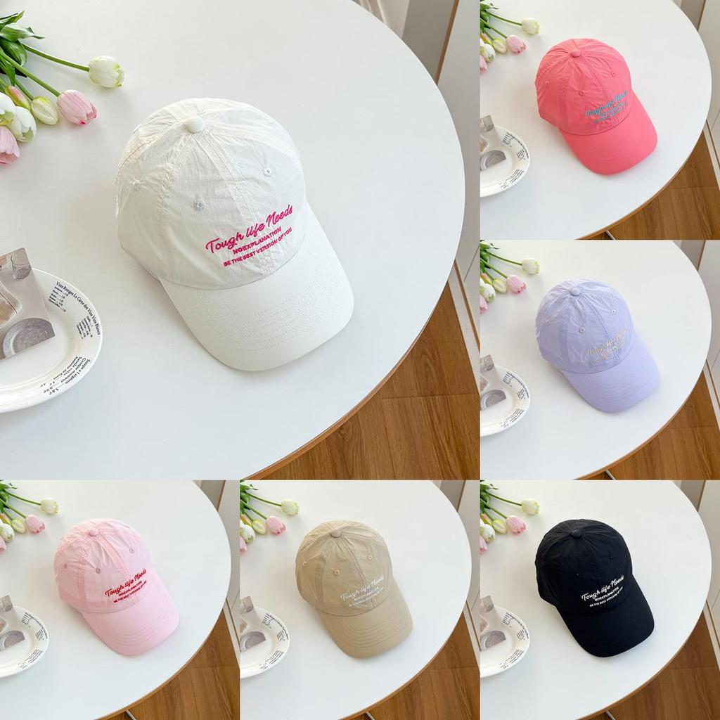 Spring Summer Embroidered Letter Baseball Cap With Breathable Waterproof Sun Protection For Women