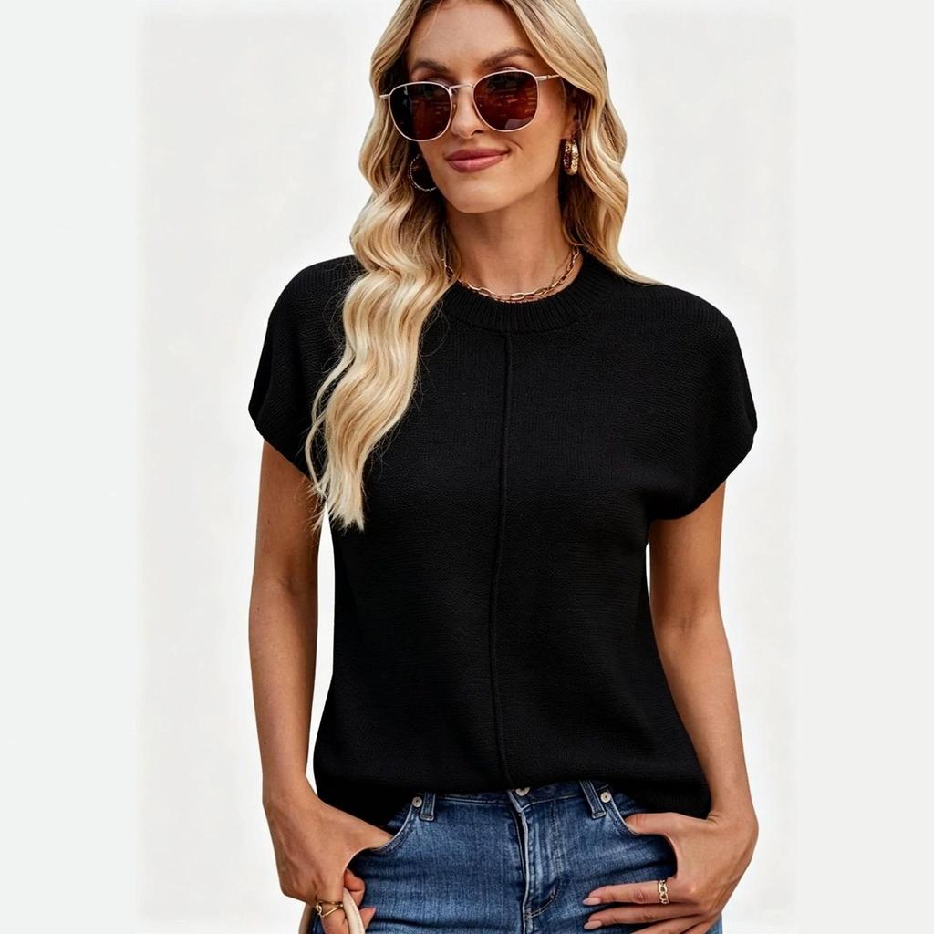 Women's 2026 Casual Slim Fit Sweater – Comfortable, Versatile Solid Color Fashion Top