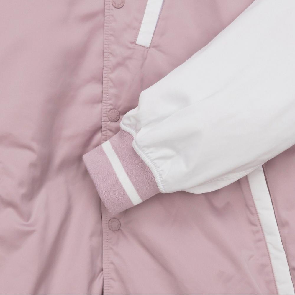 [north Face Official] Nj3nq60l White Label Player Varsity Jacket Pale Pink