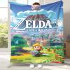 Retro Z-Zelda Cartoon Link Games Flannel Blanket,Ultra Soft Warm Plush Throw for Home Bedroom Bed Sofa Cover Camping Picnic kid
