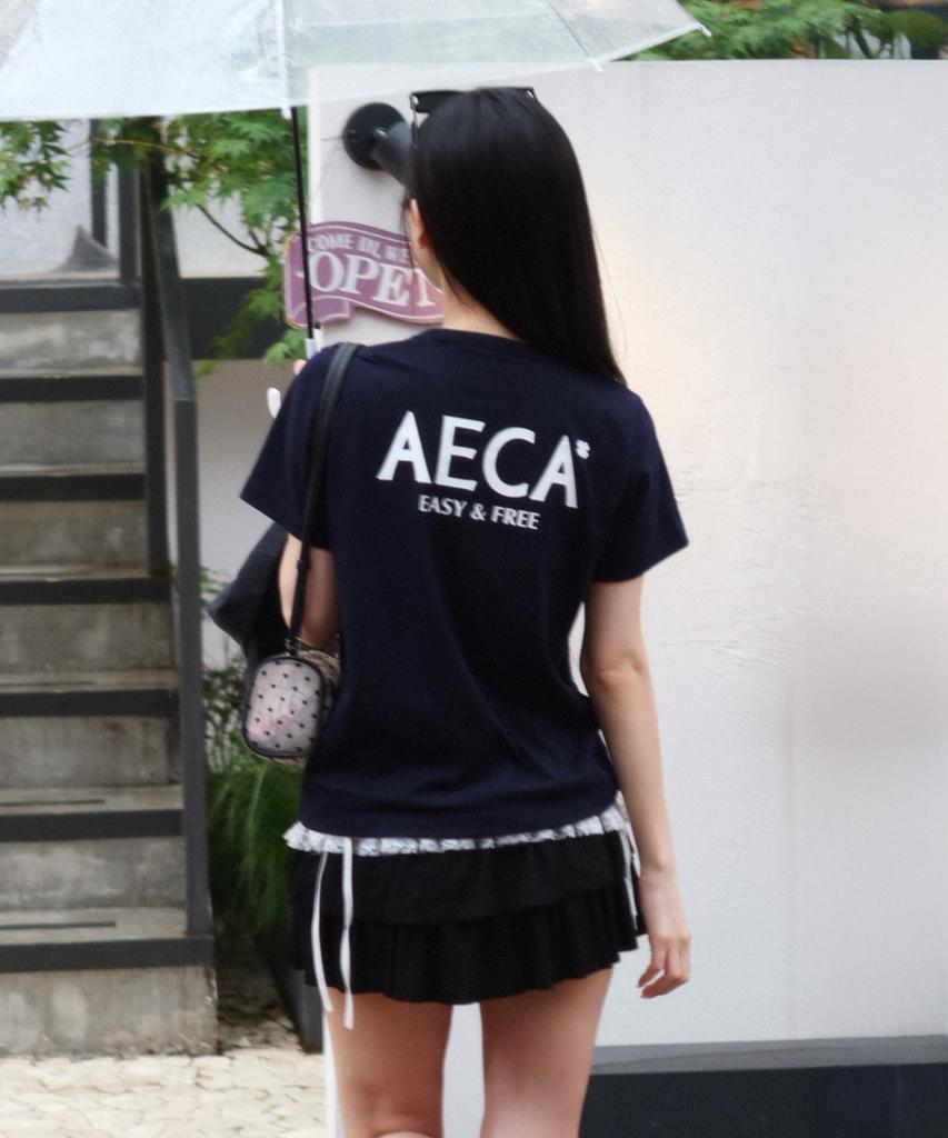 AECA Aeca Signature Tee-Navy