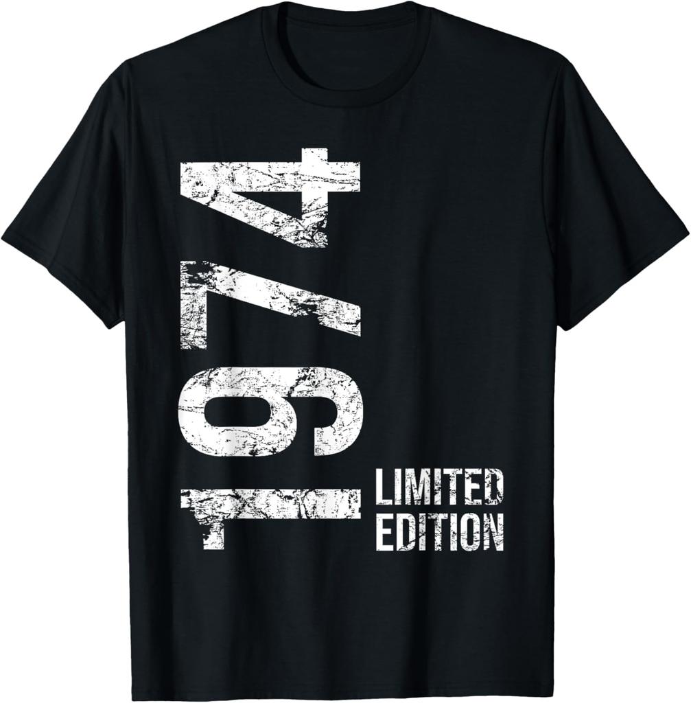 Limited Edition 1974 51th Birthday Born 1974 T-Shirt Print Original Design Gifts T Shirts Mens Clothing Camisas Streetwear