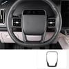 ABS Carbon Fiber Look Steering Wheel Cover Trim For Li Lixiang L6 2024 2025 Decoration Accessories