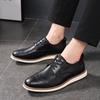 7218 Herrenschuhe Sommer atmungsaktiv 2025 neue Herren Freizeitschuhe Slipper Businesskleid Brogues Lederschuhe Herren