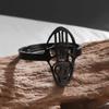 Ayatul Kursi Scripture Open Ring Quran Islamic Muslim Adjustable Ring Arabic Language Jewelry for Women Birthday Gift