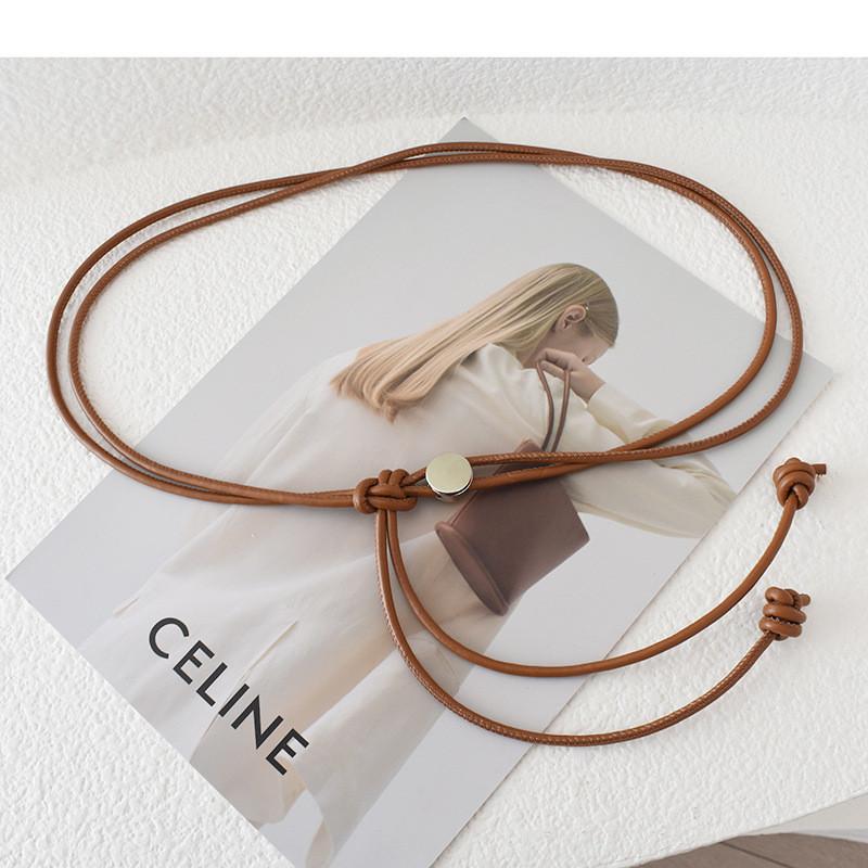 Slim Contemporary Womens Waist Belt Crafted From Pu Leather For Dresses And Tops 2024 In