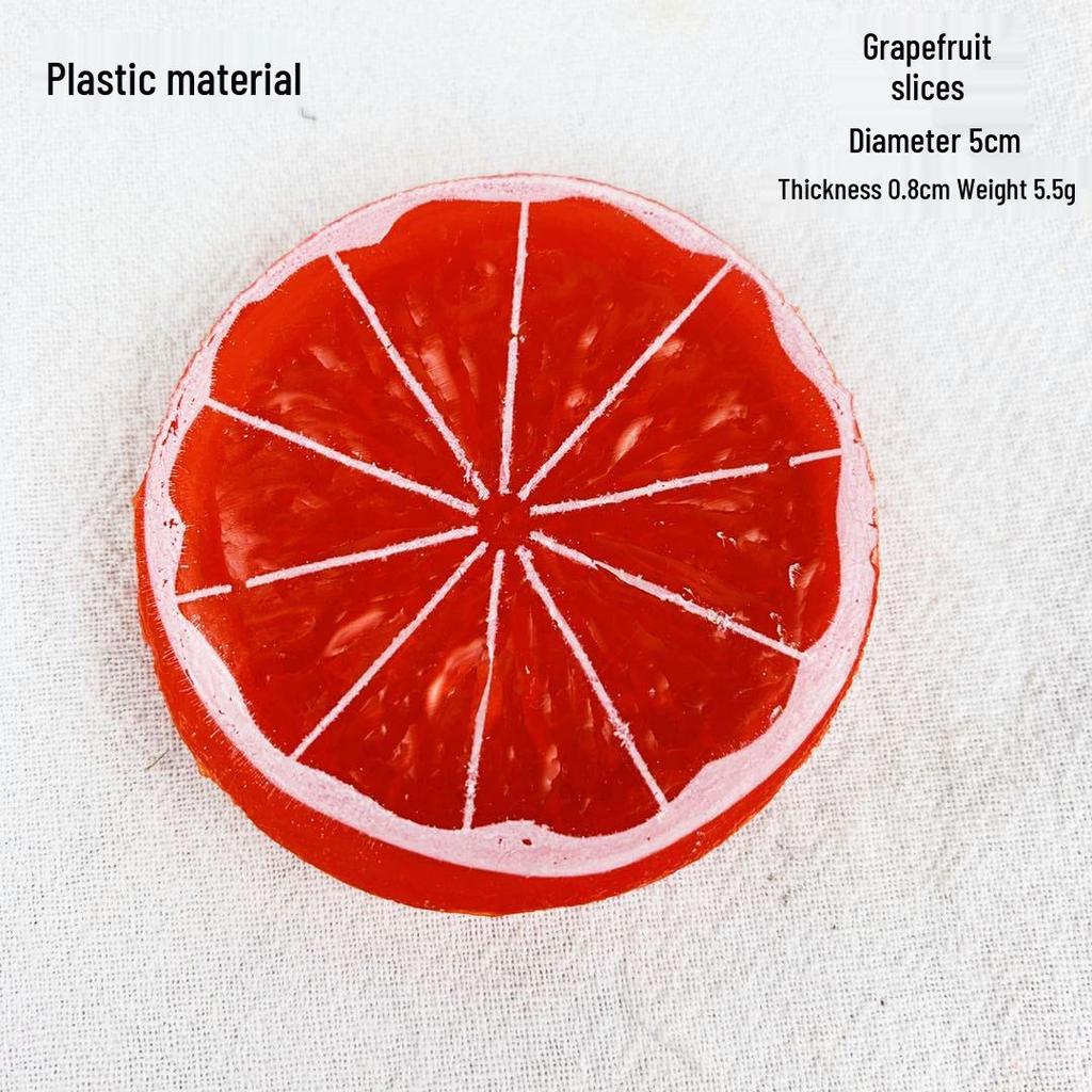 Simulation Fruit Models: Lemon, Orange, Strawberry, and Watermelon Slices for Decoration & Photography Props