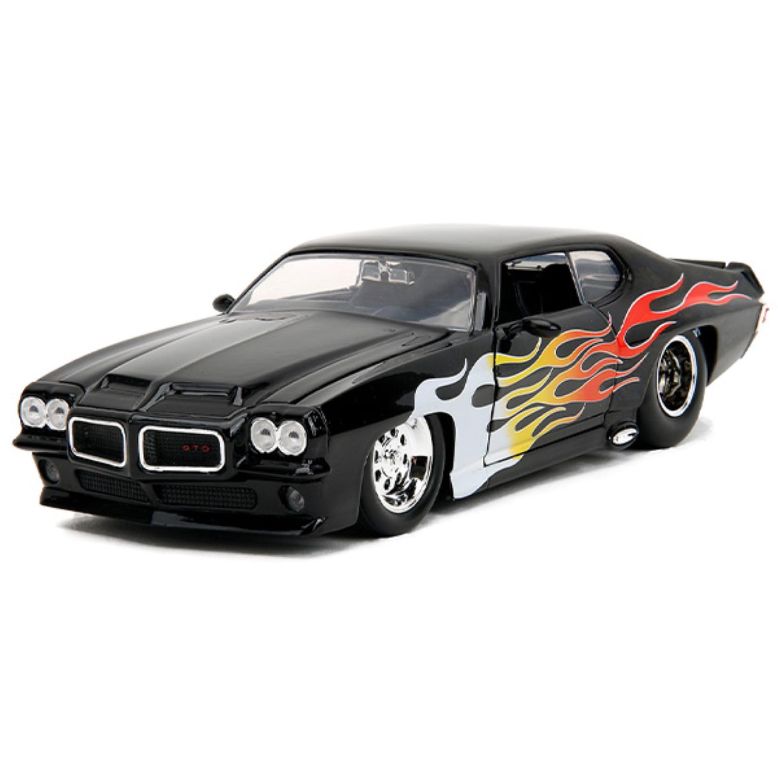 

JADATOYS Scale BTM 1971 Pontiac GTO Judge Diecast Miniature Model American Car Collection 1/24 Car, Car, [Used]