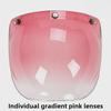 Japanese Three-Button Bubble Lens Motorcycle Helmet