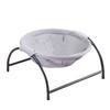 Elevated Cat Hammock Bed Comfortable Breathable Removable Raised Standing Pet Sleeping Bed for Home Grey