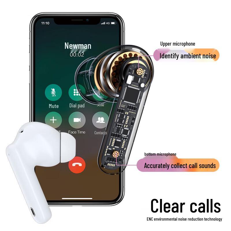 Newsmy Q7 Active Noise Cancelling TWS Earbuds