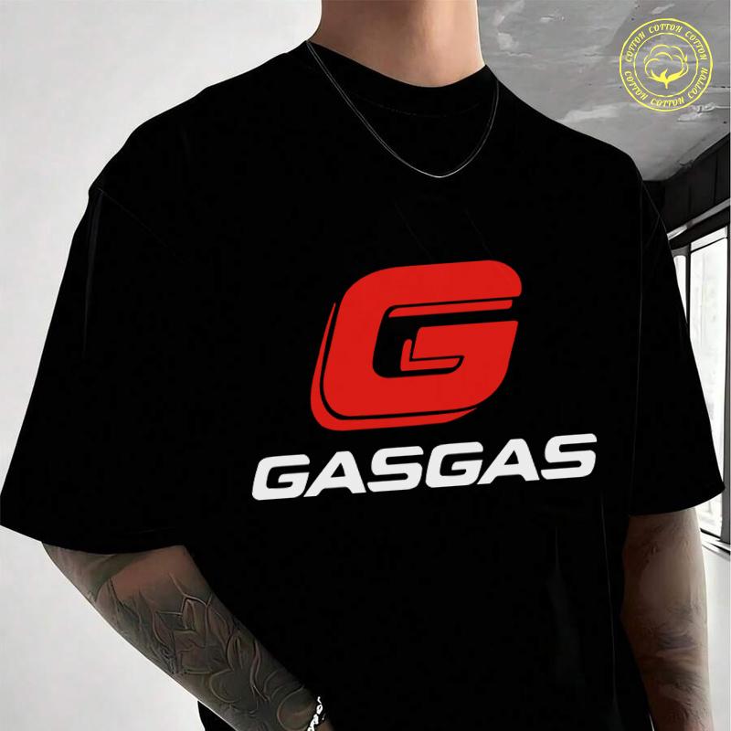 Abbigliamento Uomo Motociclette GasGas Moto Moto Maglietta Cotone Manica Corta Estiva Uomo T-shirt