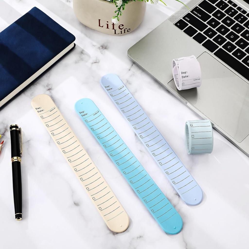 Chuangdi Silicone Nurse Slap Bracelet Reble Wearable Notepad Wristband Waterproof To Do List Memo Wrist Band Writable Erasable Strap for Planner