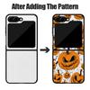 Halloween Pumpkin Lantern Case For Samsung Z Flip 8 7 FE 6 5 4 Hybrid Leather Skin Hard PC Bumper Cover For Galaxy Z Flip8 Flip7 Flip6 Flip5