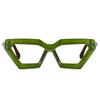 New Hip Hop Street Style Triangle Cat Eye Glasses With Irregular Shape Fashionable Myopia Eyewear -0.5 -1.0 -2.0 To -6.0