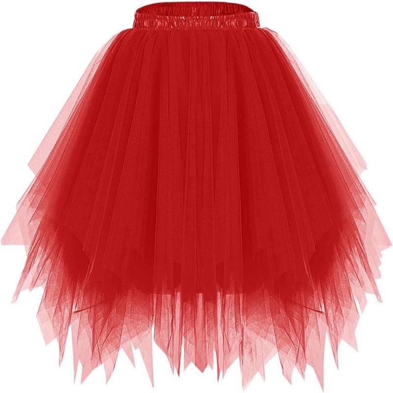 Mesh Princess Tutu Skirt for Kids - Puffy Ballet Dance Costume Skirt