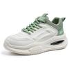 Warrior Casual Fashion Versatile Daily Commuting High Wrap Durability Lightweight Non-Slip Low-Top Dad Shoes Men Sneaker White Green WXY(S)-4681N01