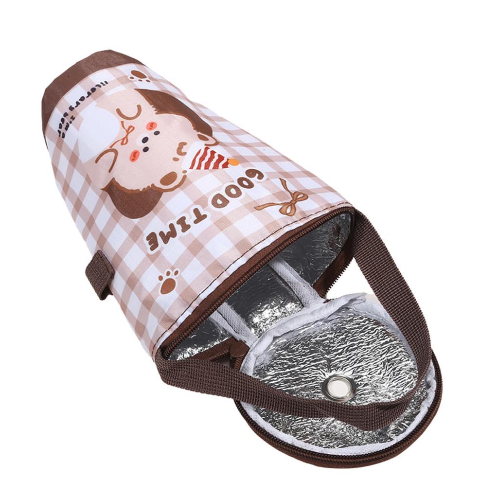 Portable Milk Tea Tote Bag Heat Preservation Bag Carrying Insulated Cup Cover Umbrella Pouch Handbag Camping Drinkware Accessories