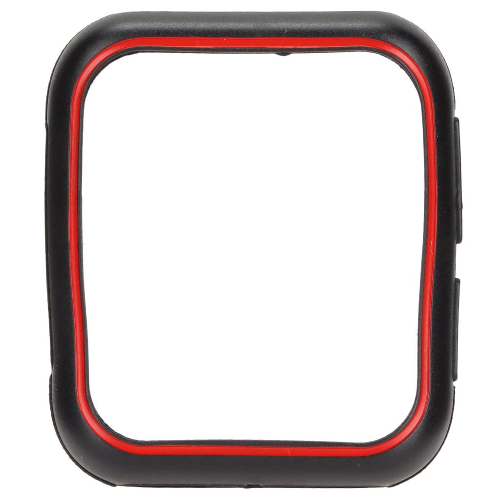 Soft TPU Protective Case for OPPO 2 46mm Watch Scratch Resistance Watch Protective CoverBlack Red