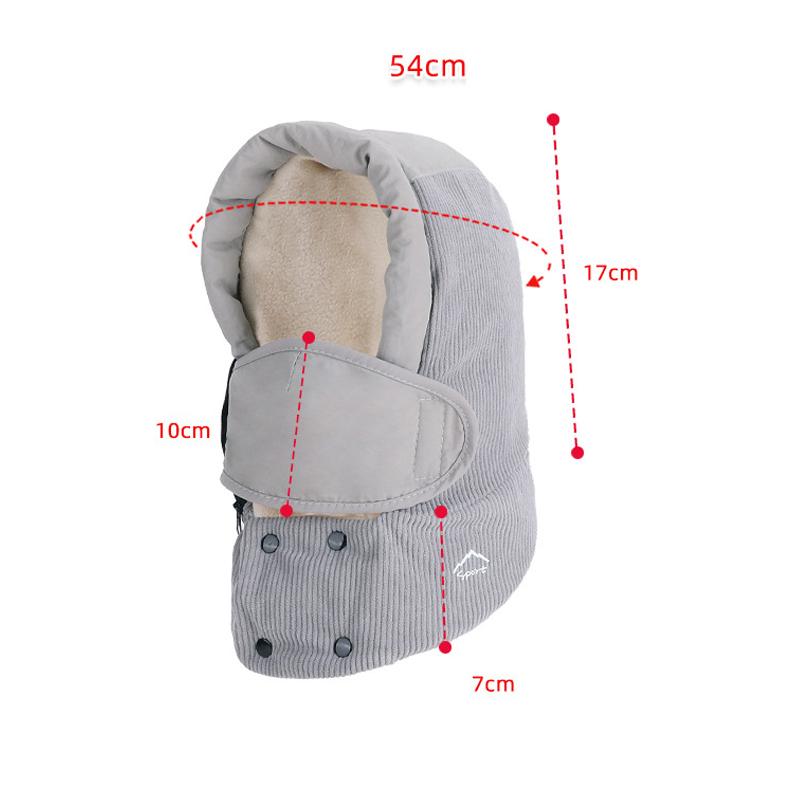 Children's Hat Winter Boys Girls Outdoor Velvet Warm-Keeping Bomber Hat Mask Scarf All-In-One Hat