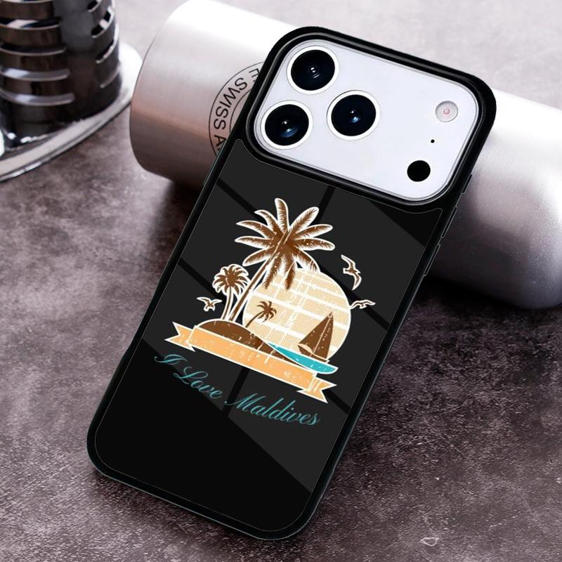 Maldives Passport Phone Case for iPhone 17 16 15 Pro Max Air 14 13 12 11 Plus Shockproof Capa Cover