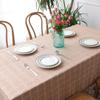 Henggang Nordic Ins Checkered Tablecloth Tassel Imitation Cotton And Linen Coffee Table Mat Fabric Dining Table Tablecloth Spot