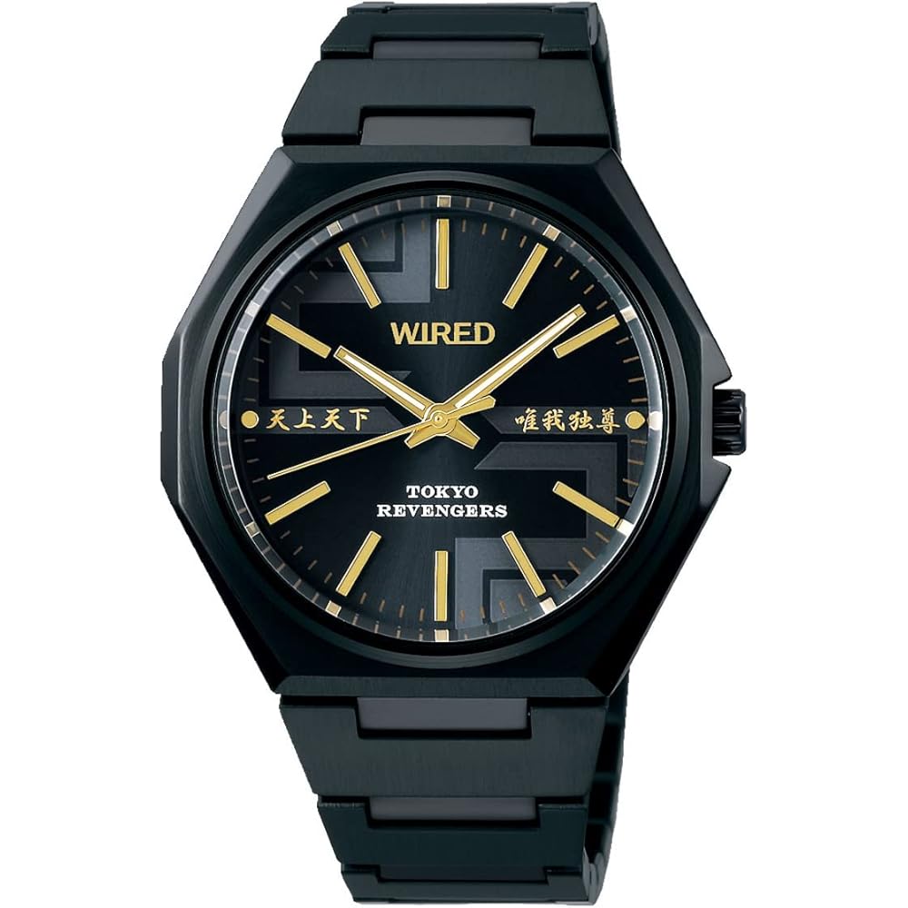 WIRED [ЧАСЫ SEIKO] ЧАСЫ WIRED Коллаборация Tokyo Revengers Модель AGAK714 Мужские Черные